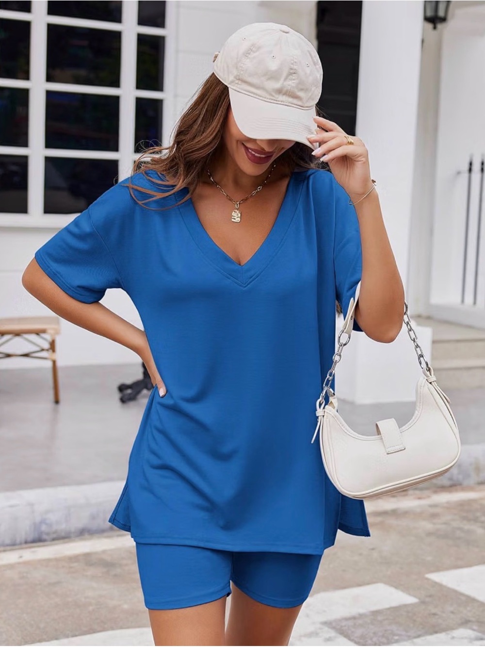 Ekouaer 2 Piece Oversized Lounge Set